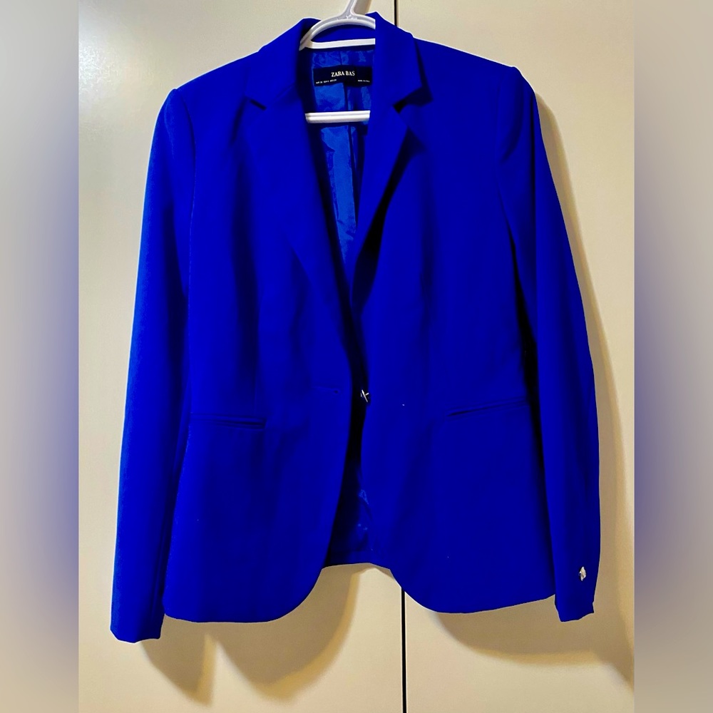 Blue woman suit jacket